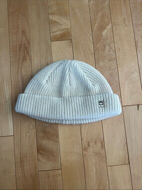 Obey Cream Knit Cuffed Beanie